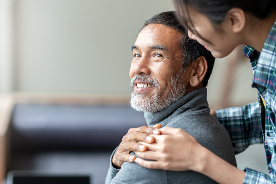 Someone working on computer 10